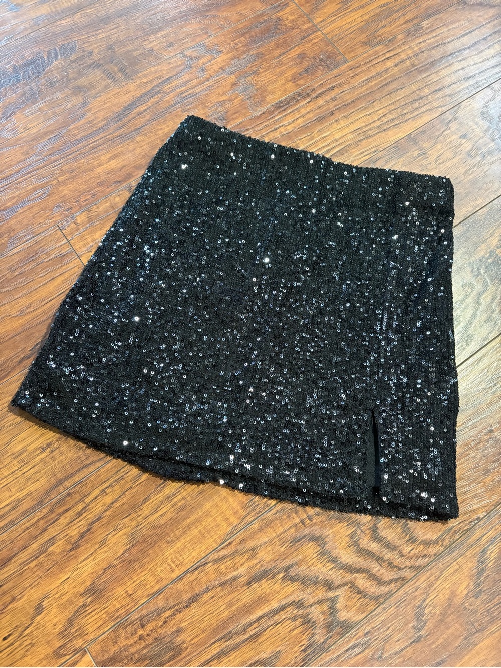 NWT Art Class girl’s size L 10/12 black sequin mini skirt